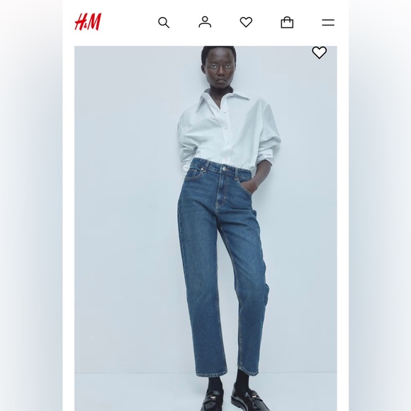 H&M 80's high waisted mom jeans - Picture 2 of 9